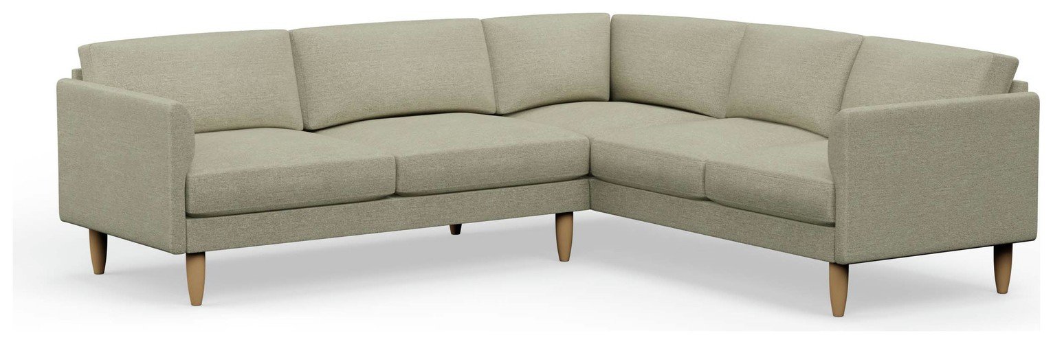Hutch Curve Arm 6 Seater Corner Sofa