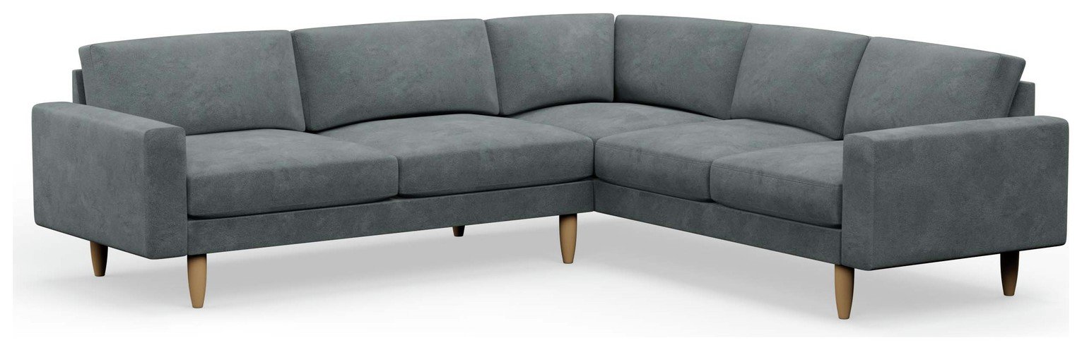 Hutch Block Arm 6 Seater Corner Sofa