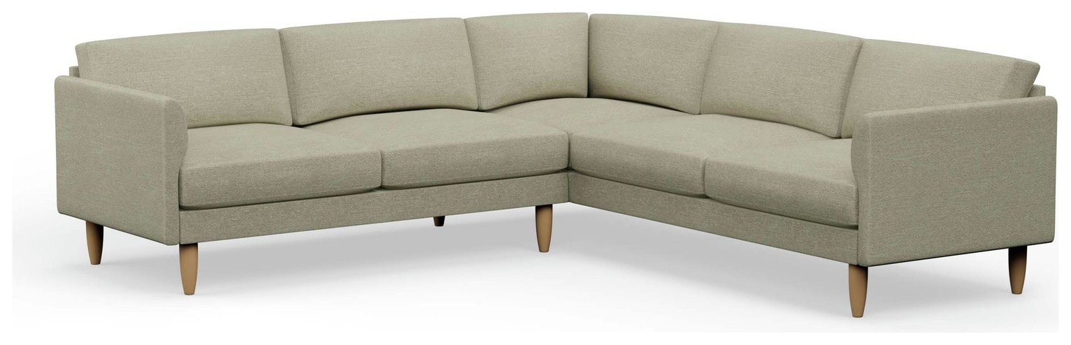 Hutch Curve Arm 7 Seater Corner Sofa