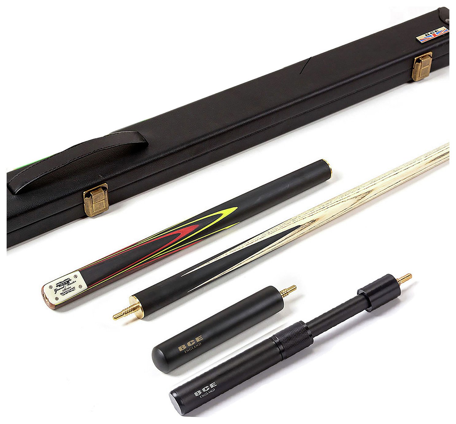 BCE Grand Master Series 3/4 Cut Snooker or Pool Cue and Case