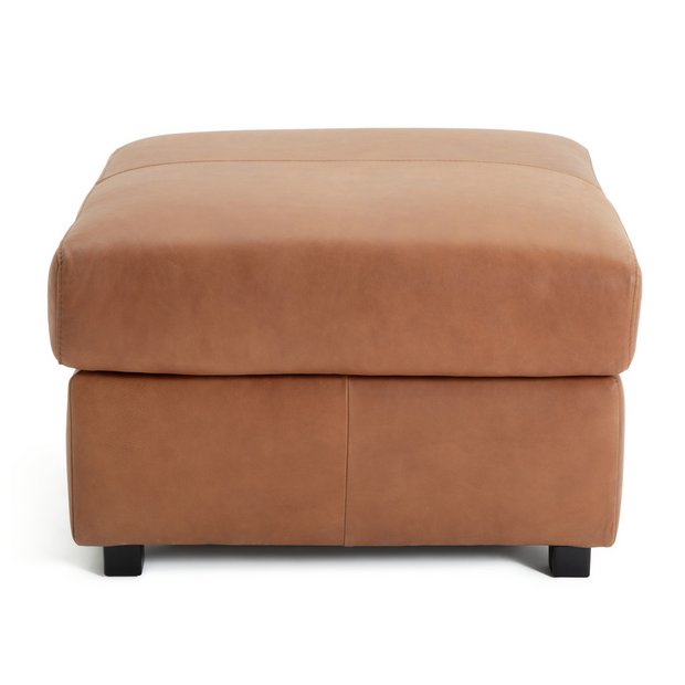 Leather deals ottoman footstool