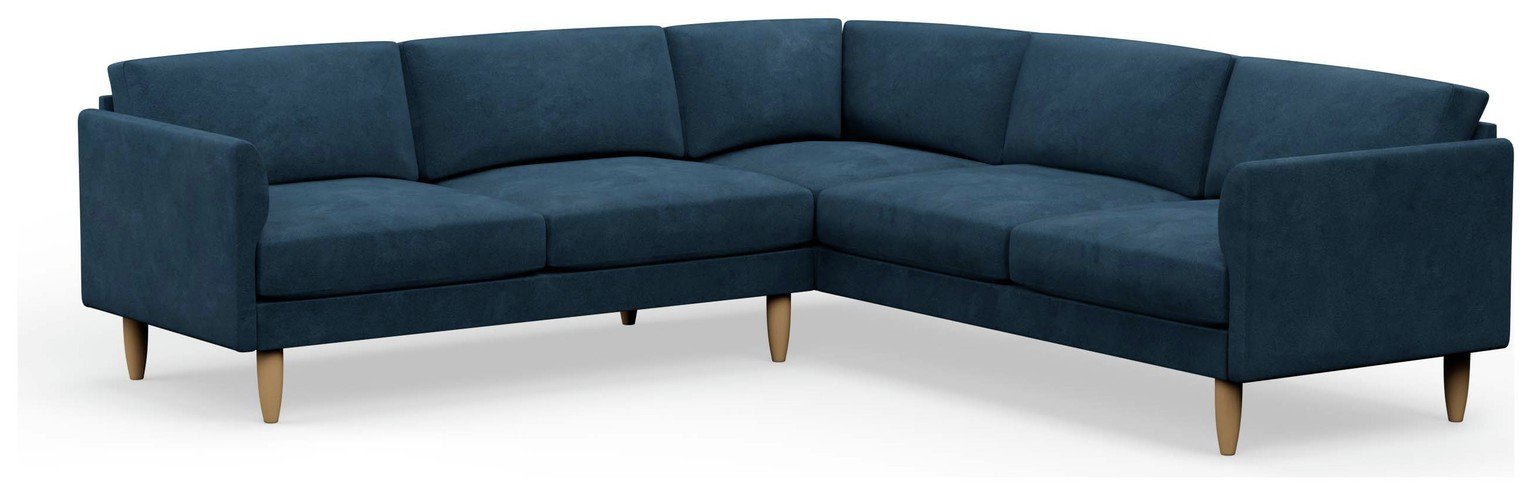 Hutch Curve Arm 7 Seater Corner Sofa