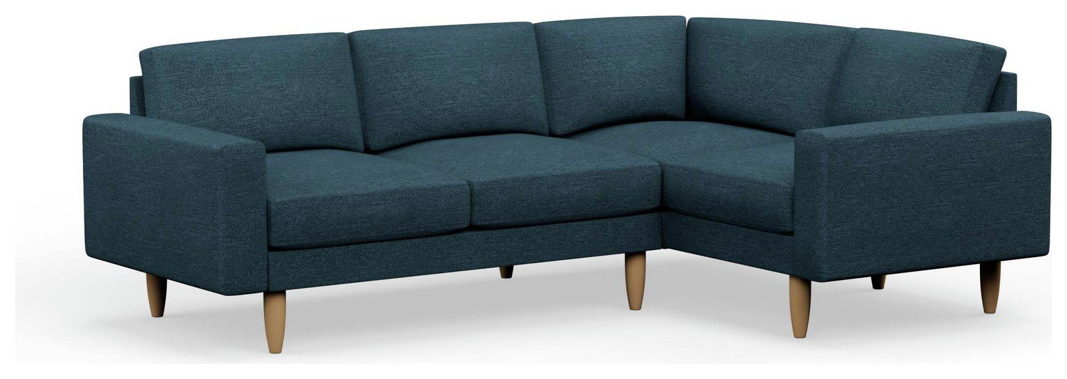 Hutch Block Arm 4 Seater Corner Sofa