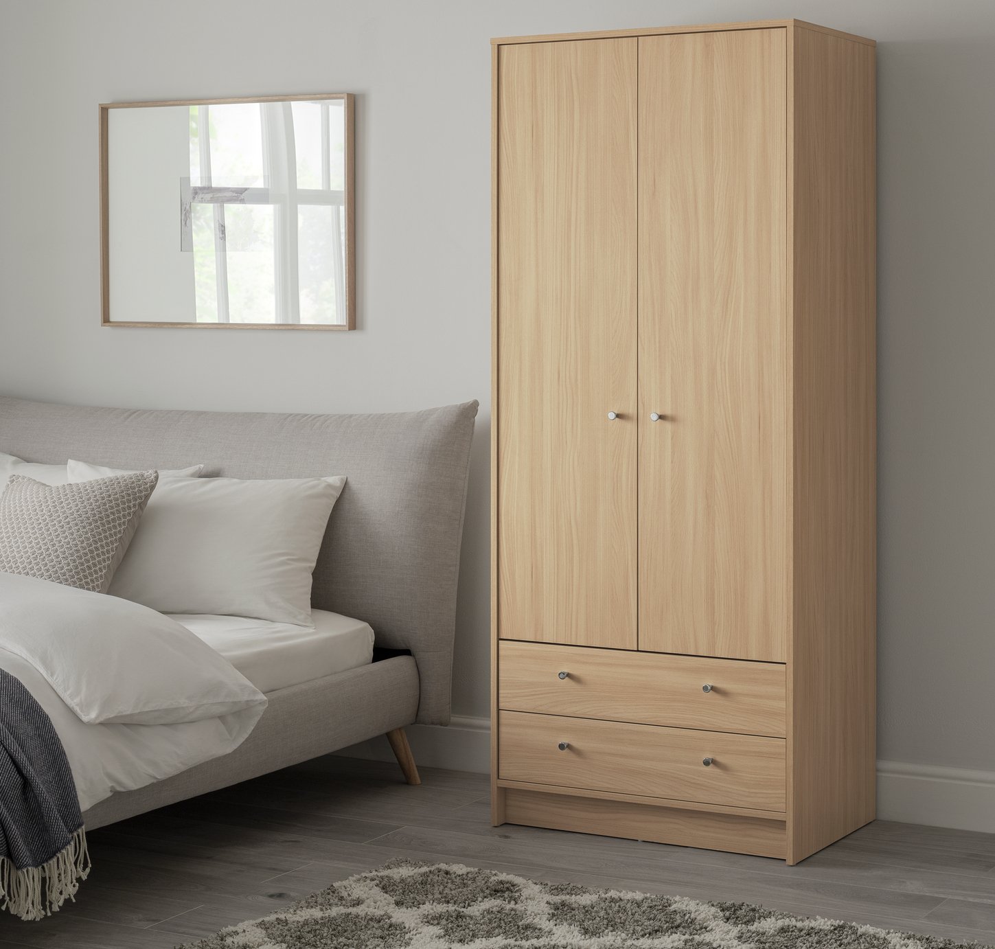 Argos Home Malibu 2 Door 2 Drawer Wardrobe