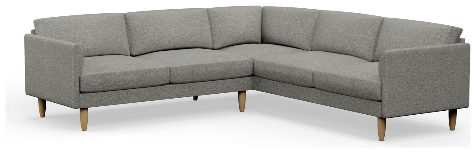 Hutch Curve Arm 7 Seater Corner Sofa