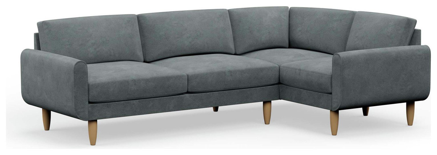Hutch Slim Reversible Round Arm 5 Seater Sofa