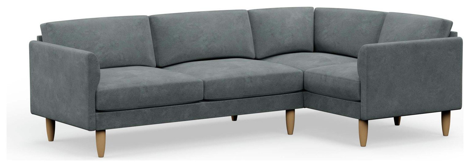 Hutch Slim Curve Arm 5 Seater Corner Sofa