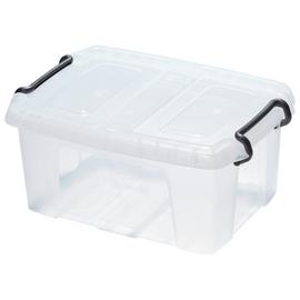 Strata 3 x 12L Smart Storage Boxes With Lid - Clear