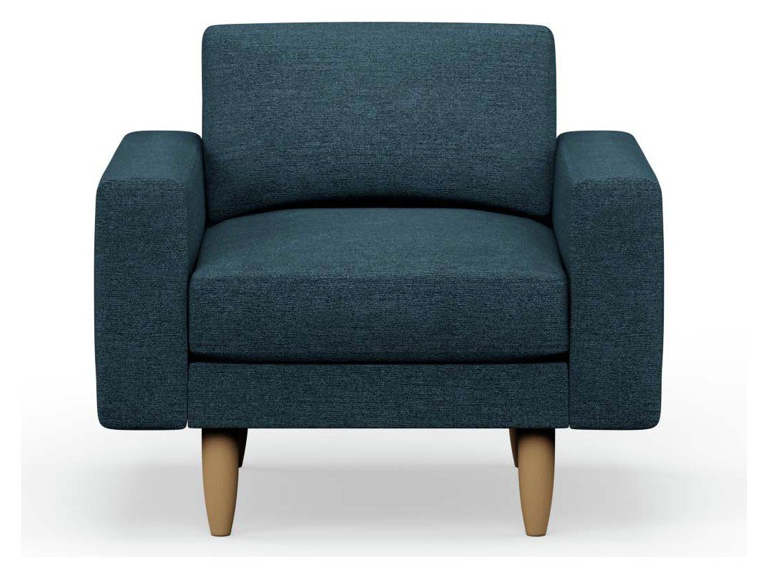 Hutch Block Arm Armchair