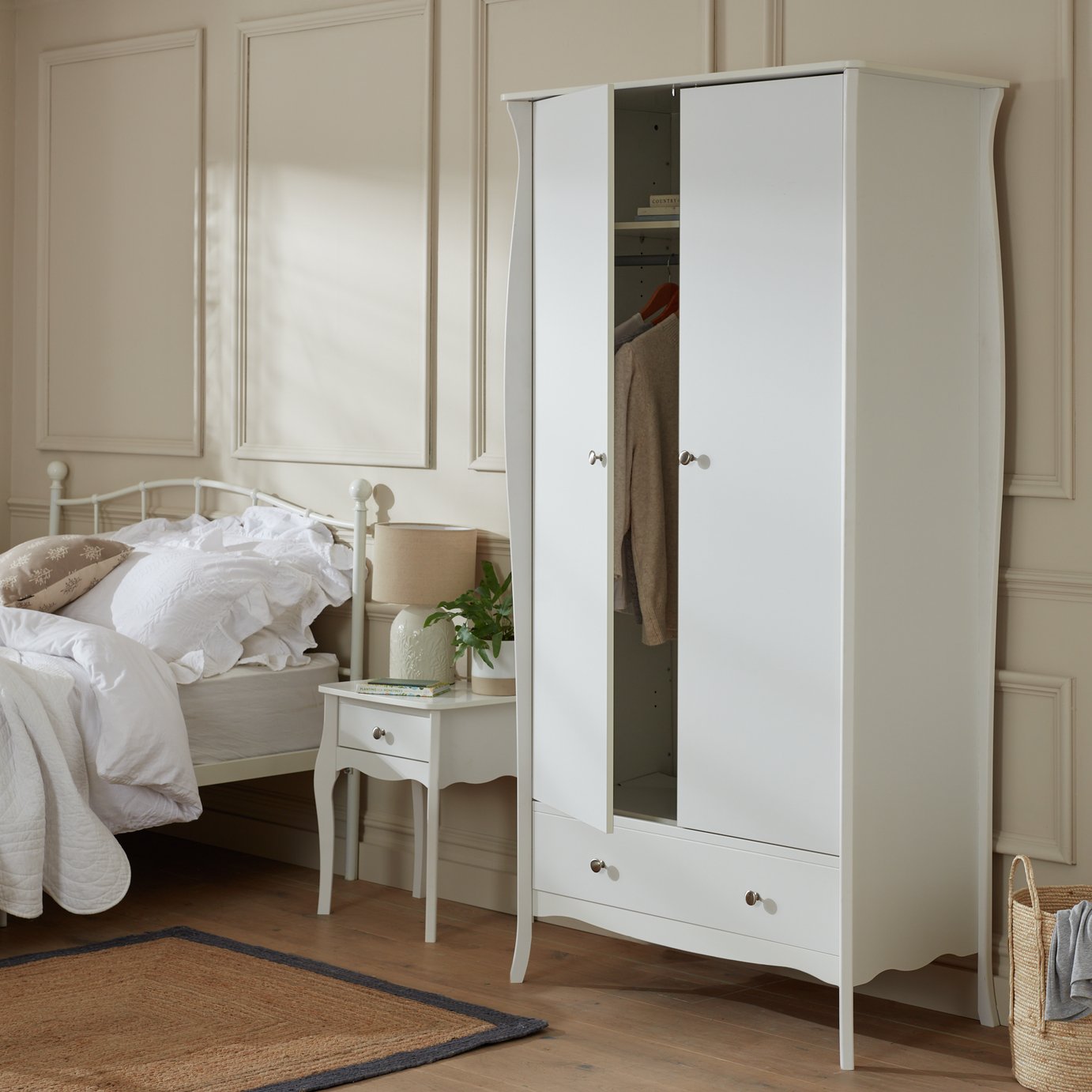 Argos Home 2 Door 1 Drawer Wardrobe - White