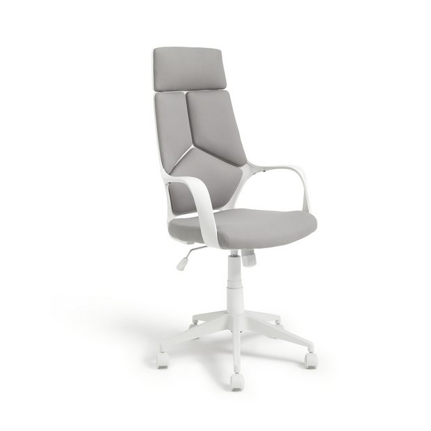 Buy Habitat Alma High Back Ergonomic Office Chair - Grey | Office chairs |  Habitat
