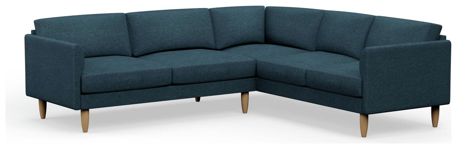 Hutch Curve Arm 6 Seater Corner Sofa