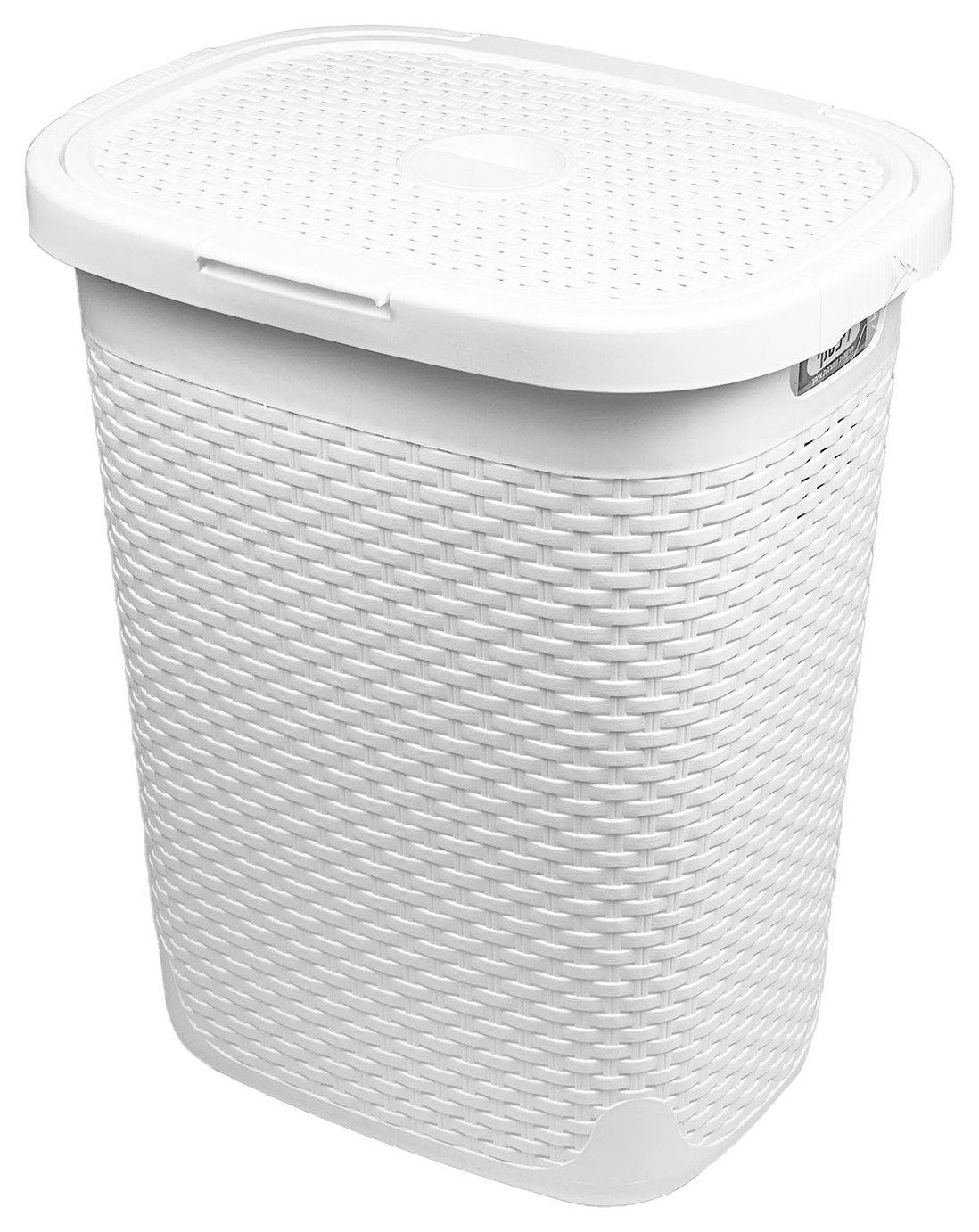 Addis Rattan 50 Litre Laundry Basket  - White