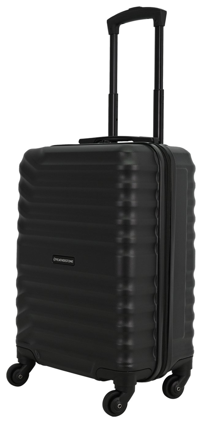 Featherstone 4 Wheel Hard Suitcase - Medium, Black