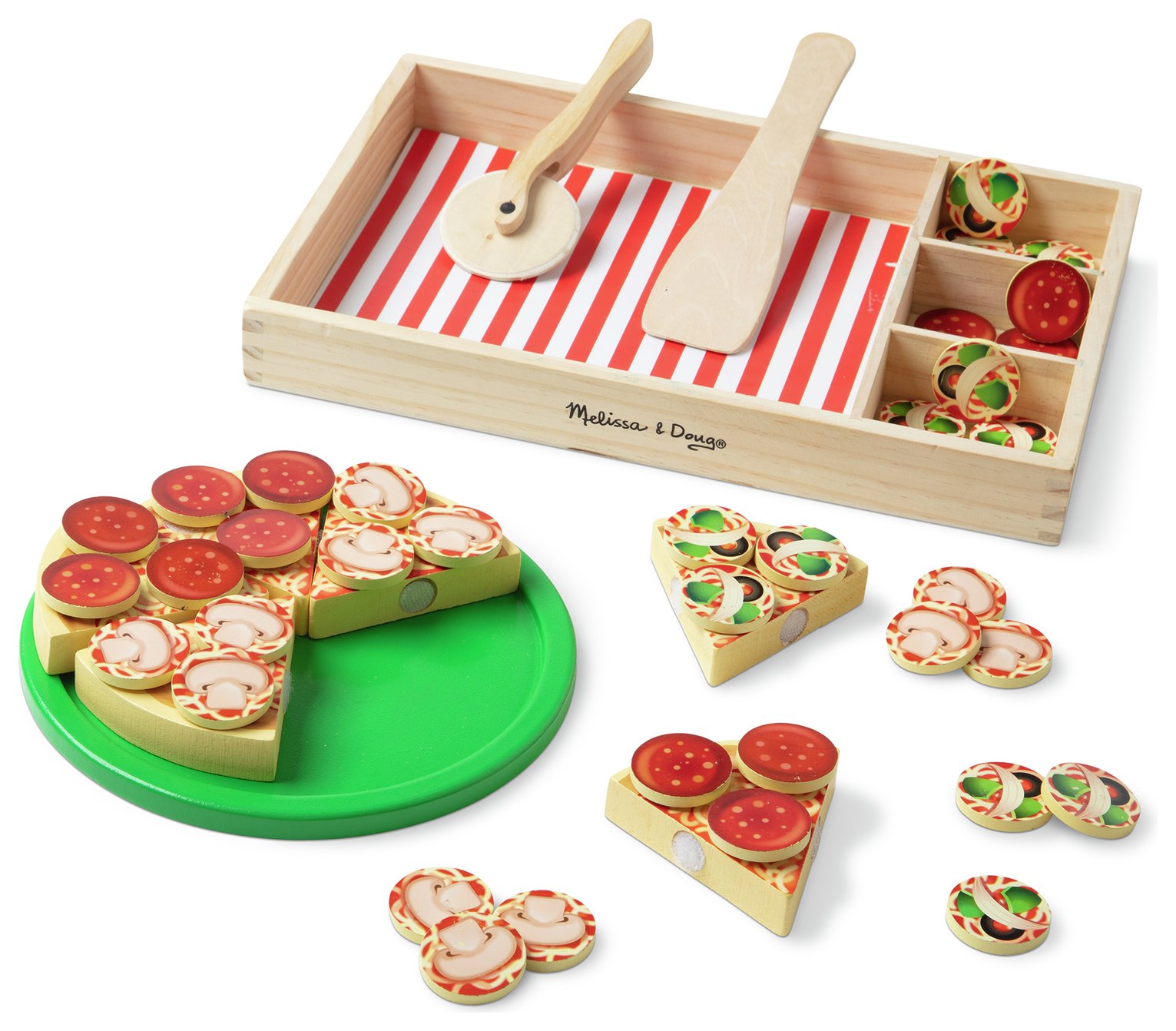 Melissa & Doug Wooden Pizza Party Playset