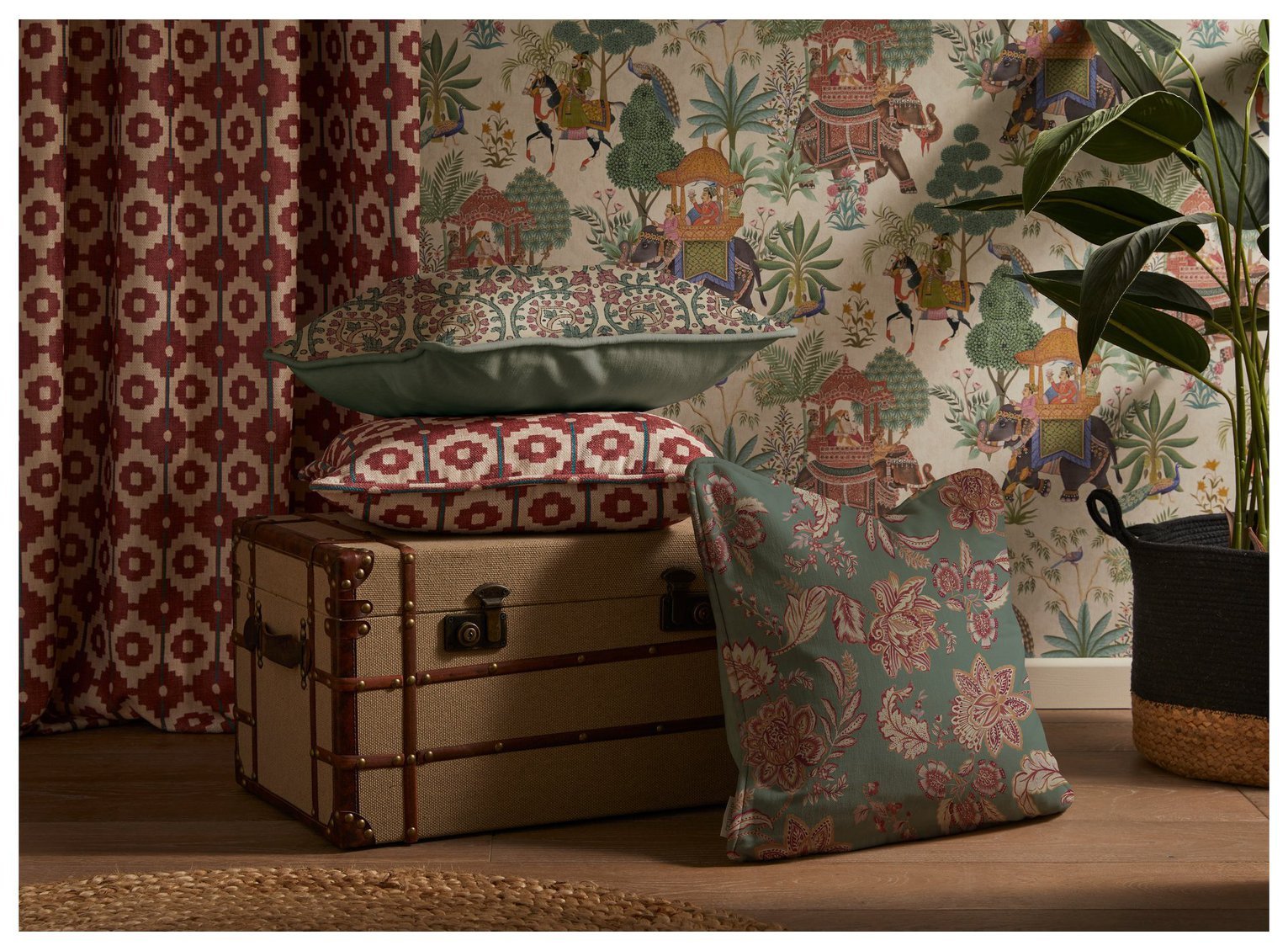 Esselle Home Emperors Garden Stone Multi Wallpaper