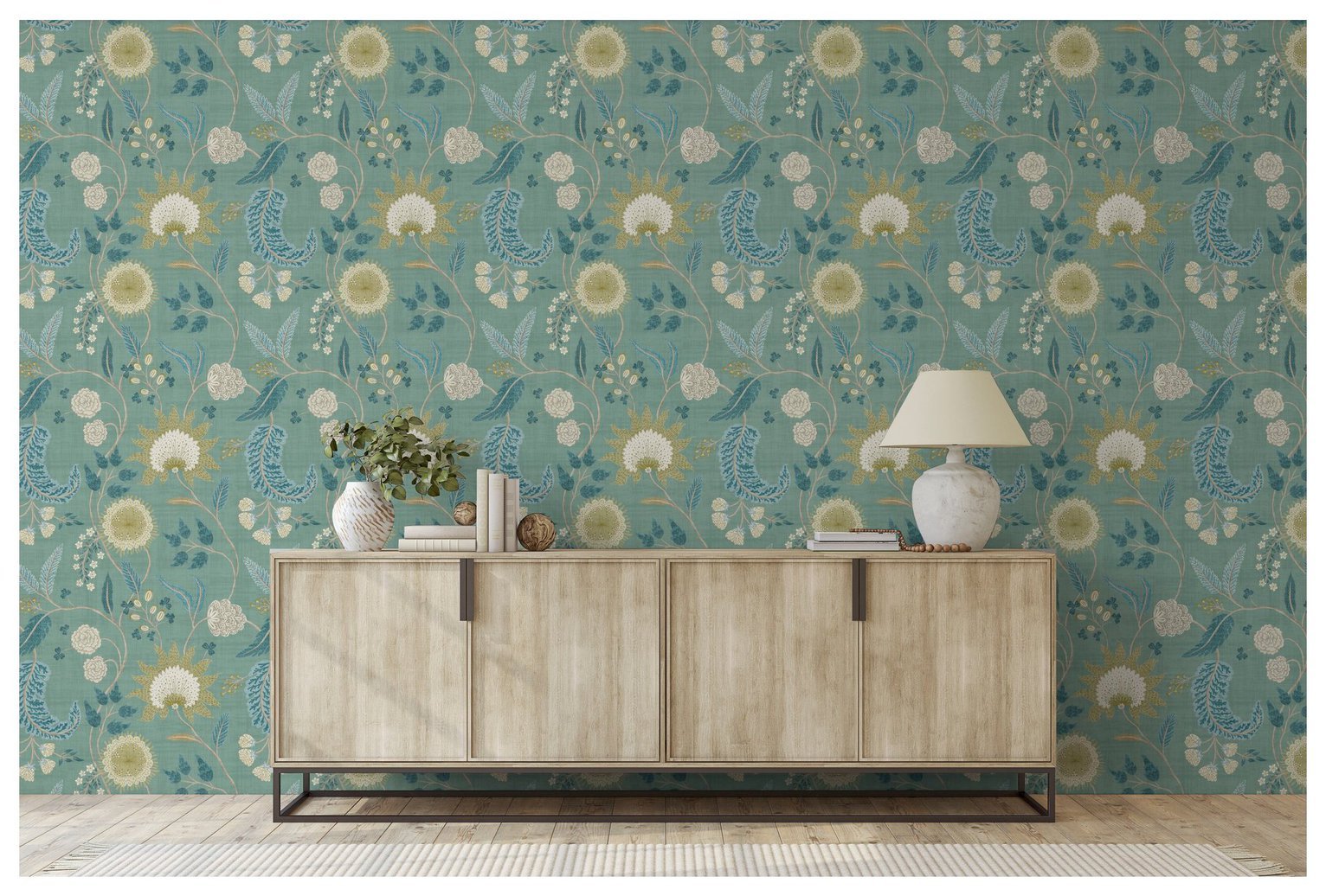 Esselle Home Fable Trail Seafoam Wallpaper