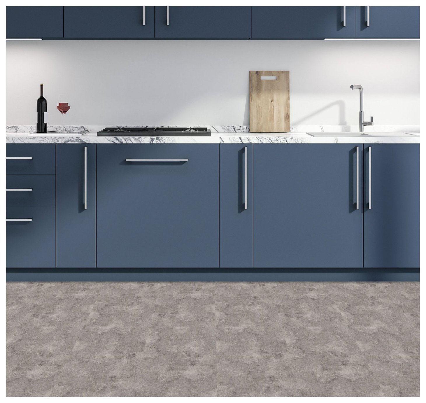 Arthouse Textured Floor Tile Grey Wallpaper