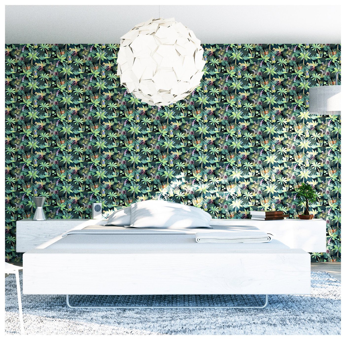 Arthouse Jungle Multi Wallpaper