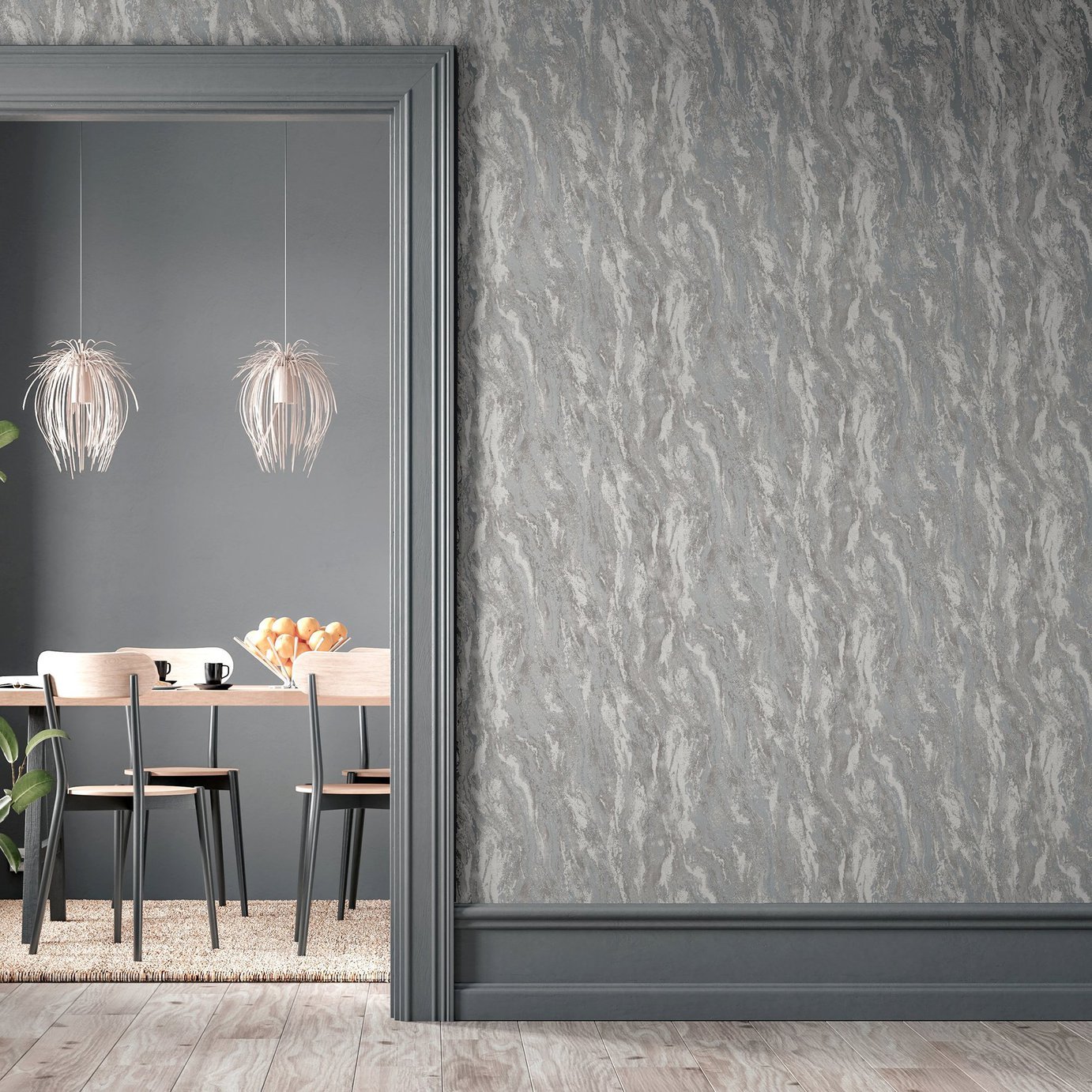 Arthouse Luxe Texture Grey Wallpaper