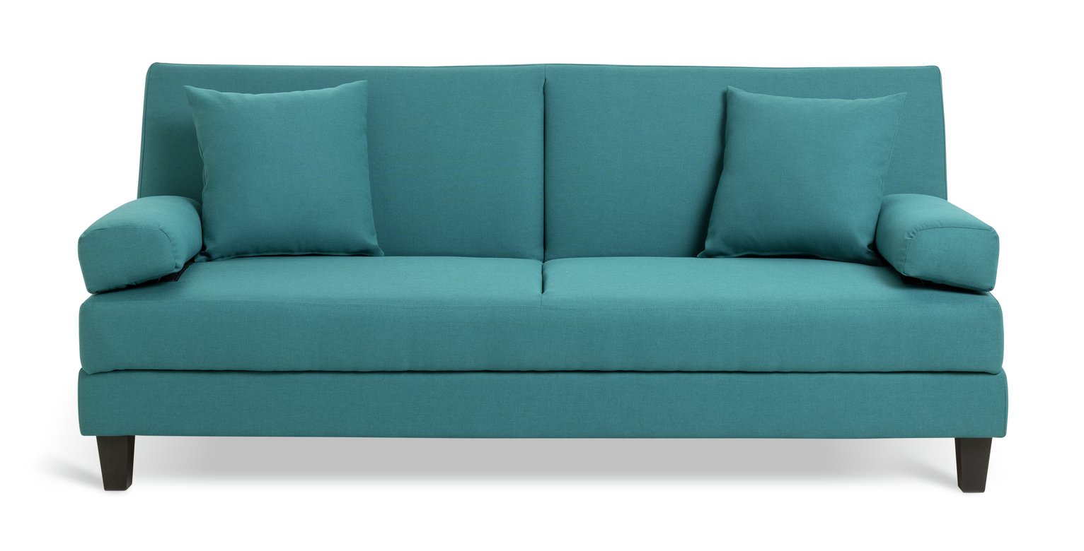 Argos Home Chase Fabric Clic Clac Sofa Bed - Teal