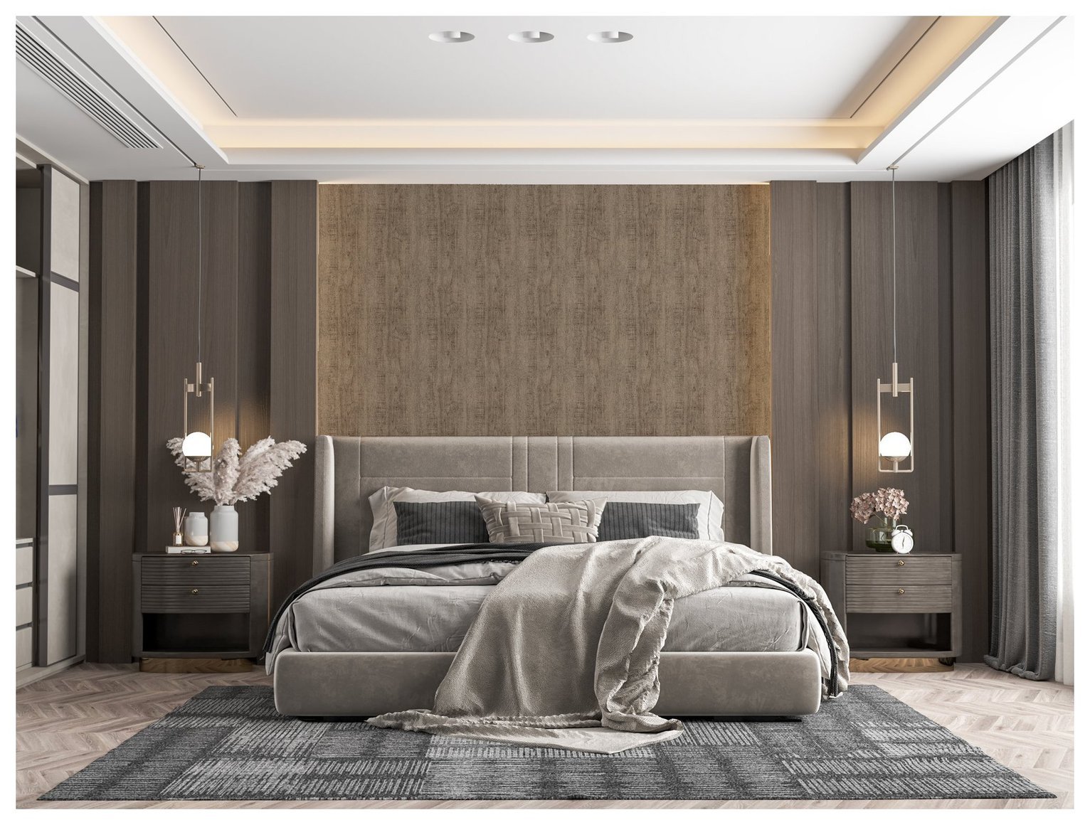 Arthouse Luxe Timber Grey Wallpaper