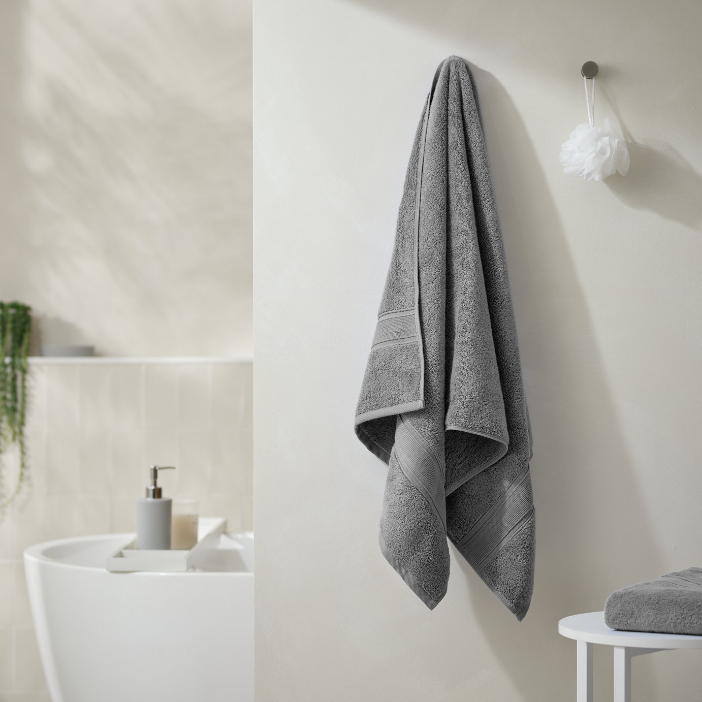 Habitat Supersoft Bath Towel - Slate