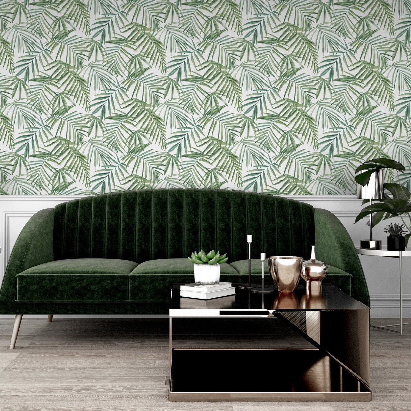 Arthouse Tropical Green Wallpaper