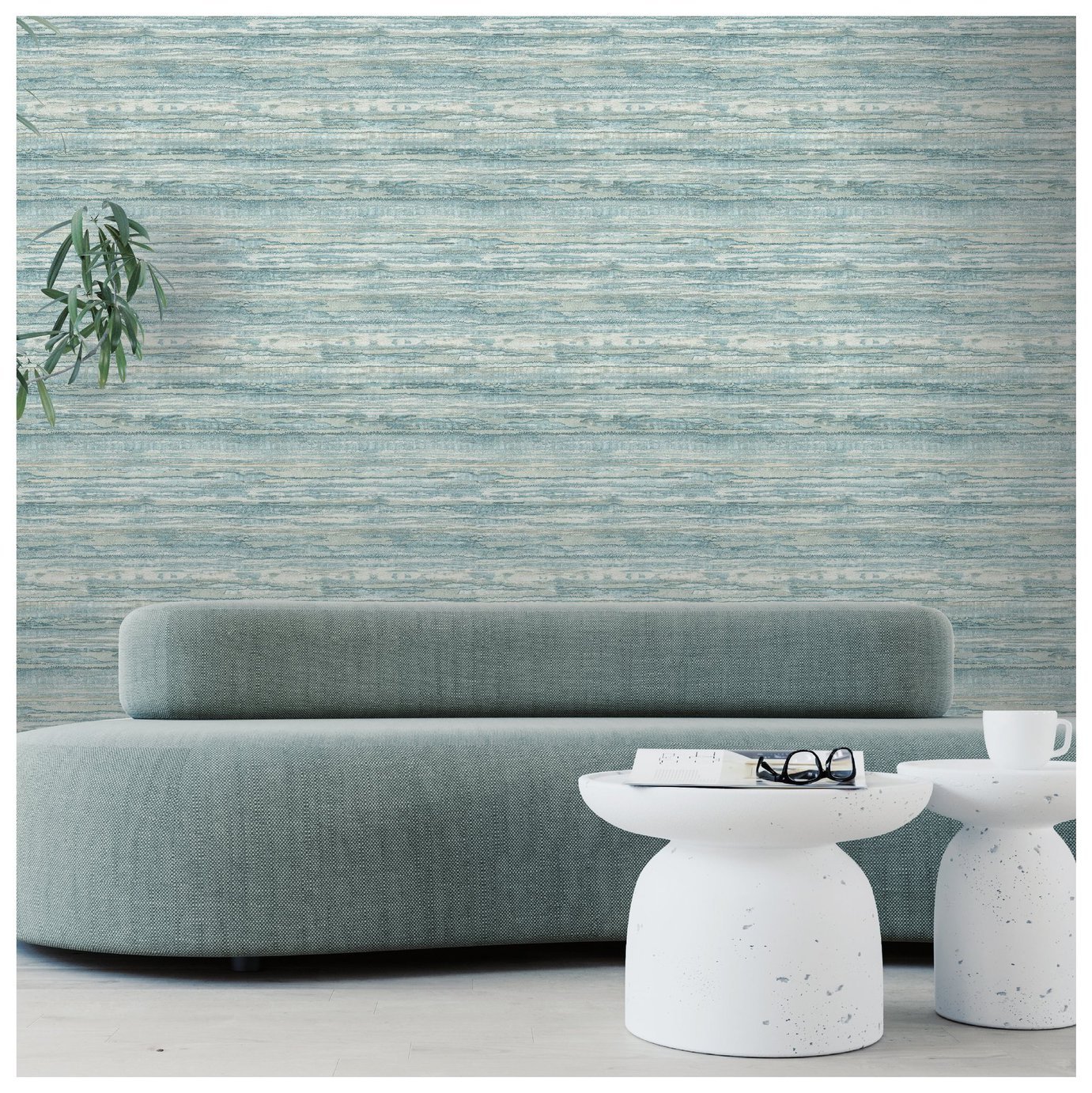 Arthouse Heavyweight Vinyl Blue Wallpaper