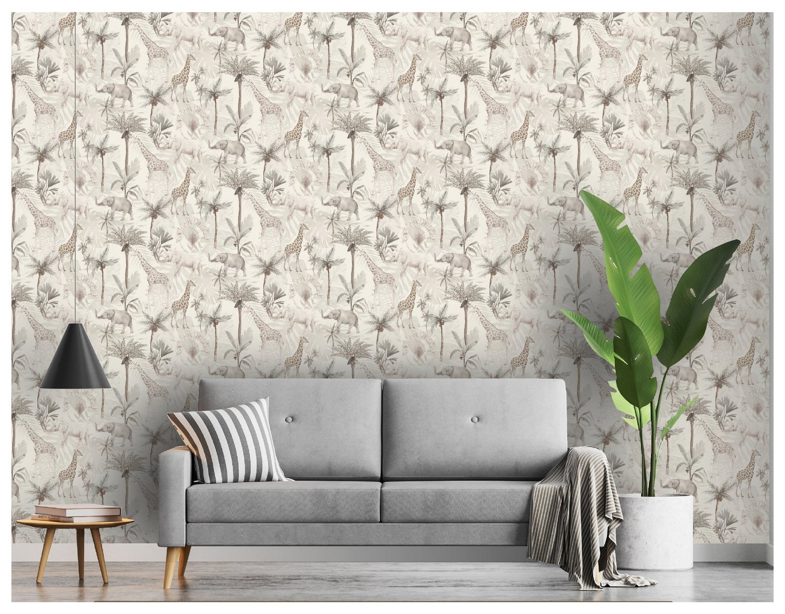 Arthouse Serengeti Animals Neutral Wallpaper