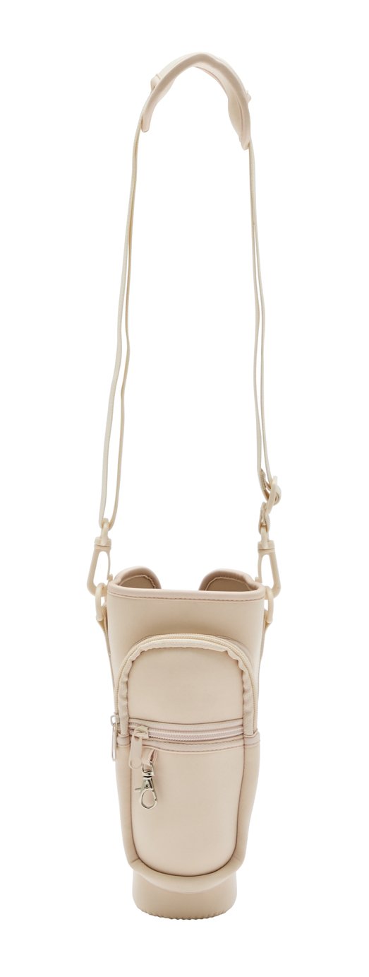 Home Beige Travel Cup Carrier Bag