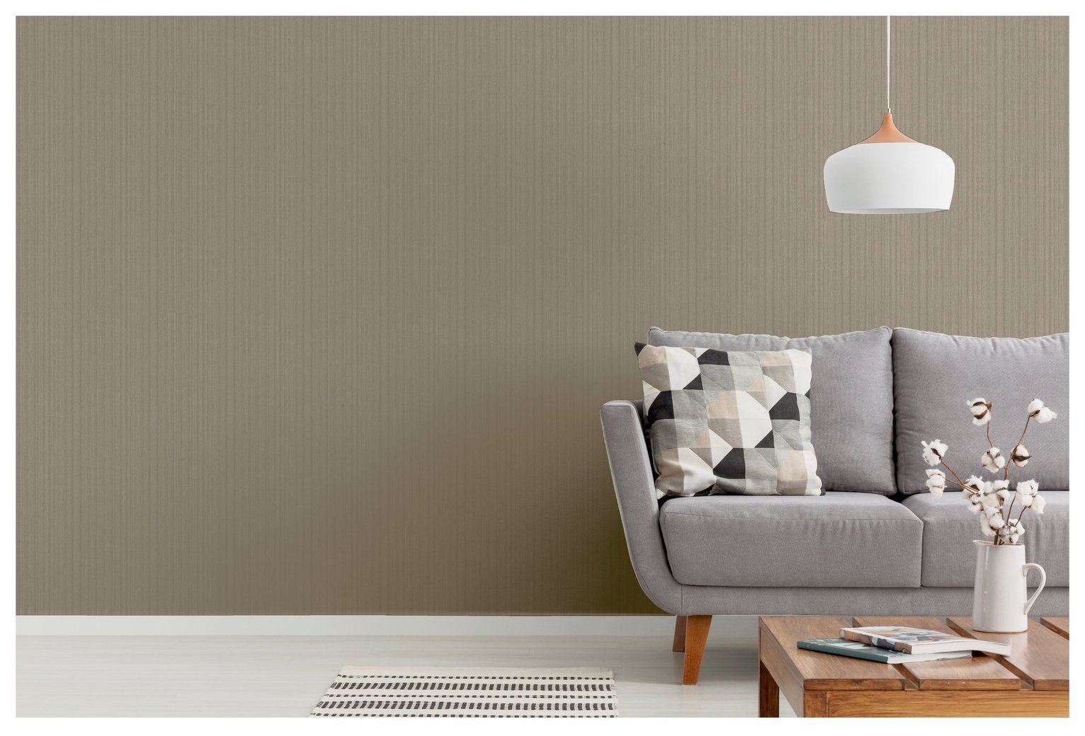 Arthouse Silk Cascade Cappuccino Wallpaper