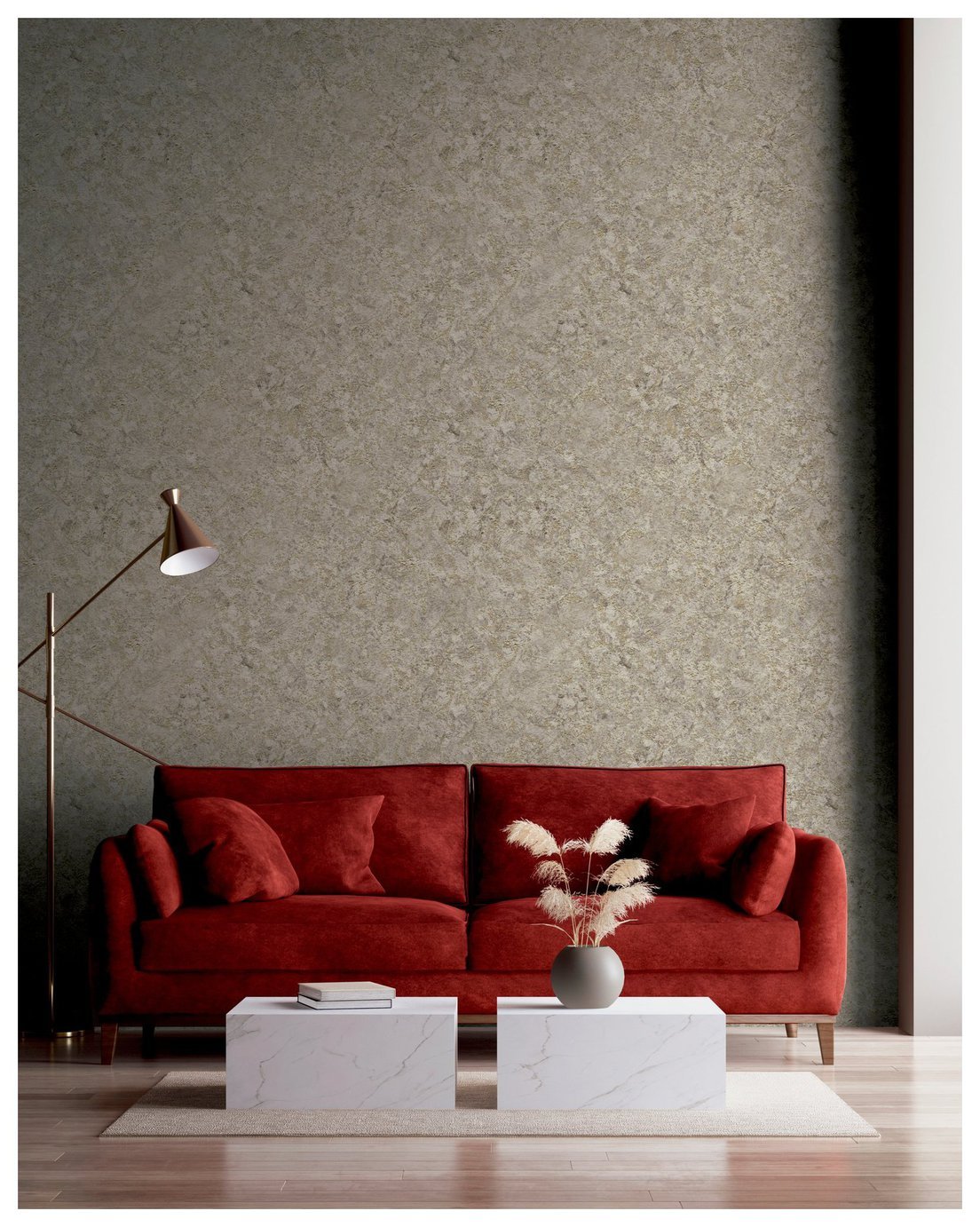 Arthouse Textured Marble Cappuccino Wallpaper 