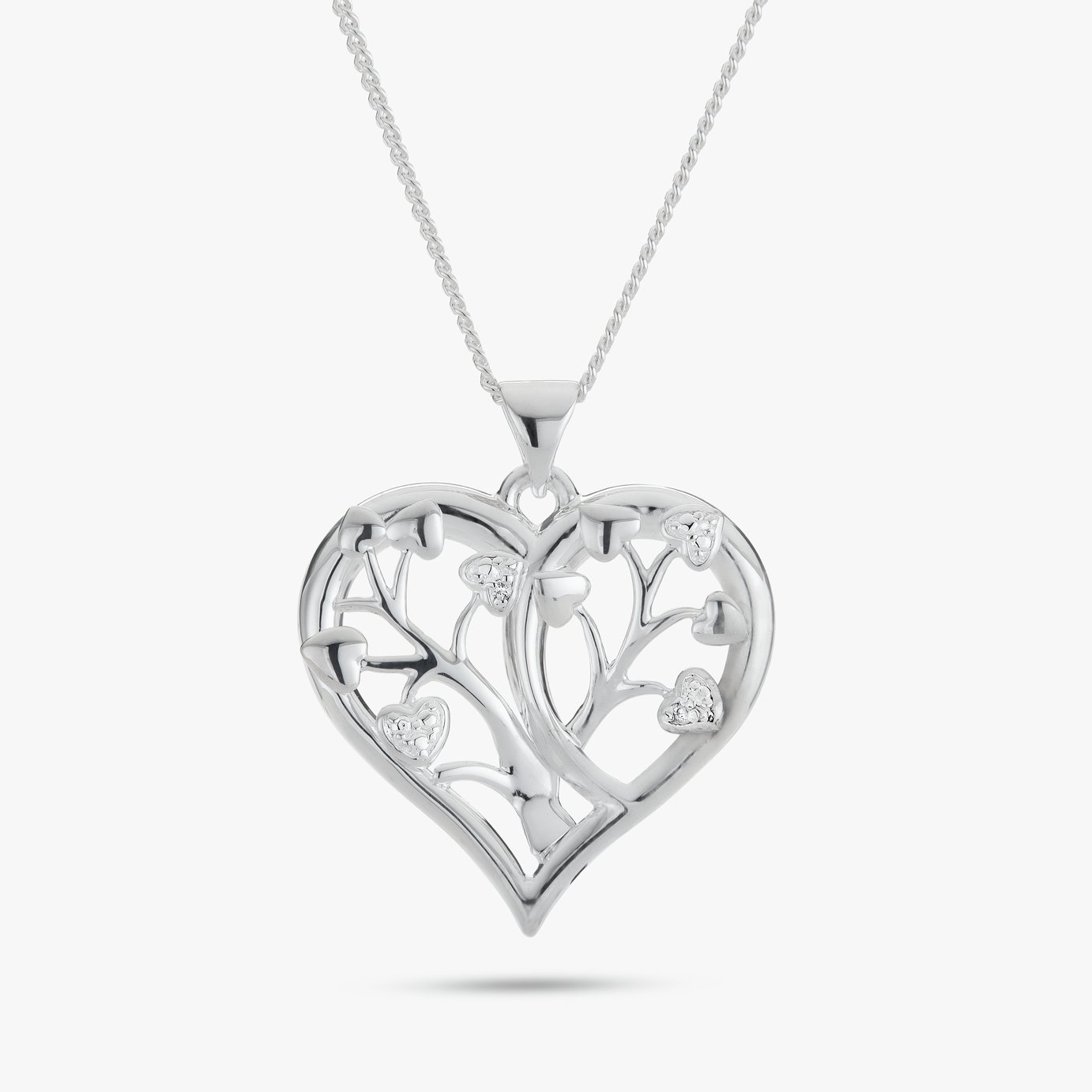 Sterling Silver Necklace Mum Locket Argos Buy Moon Back Silver