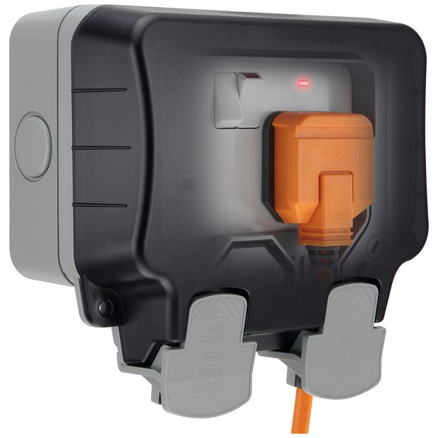 Smart Outlet Outdoor Waterproof Power Outlet - 110V 15A Double Socket ...
