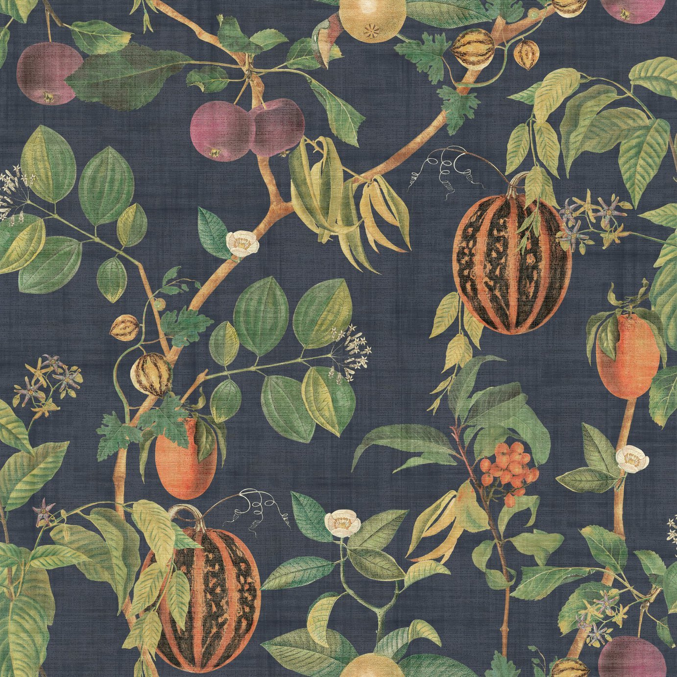 Esselle Home Tropic House Navy Wallpaper