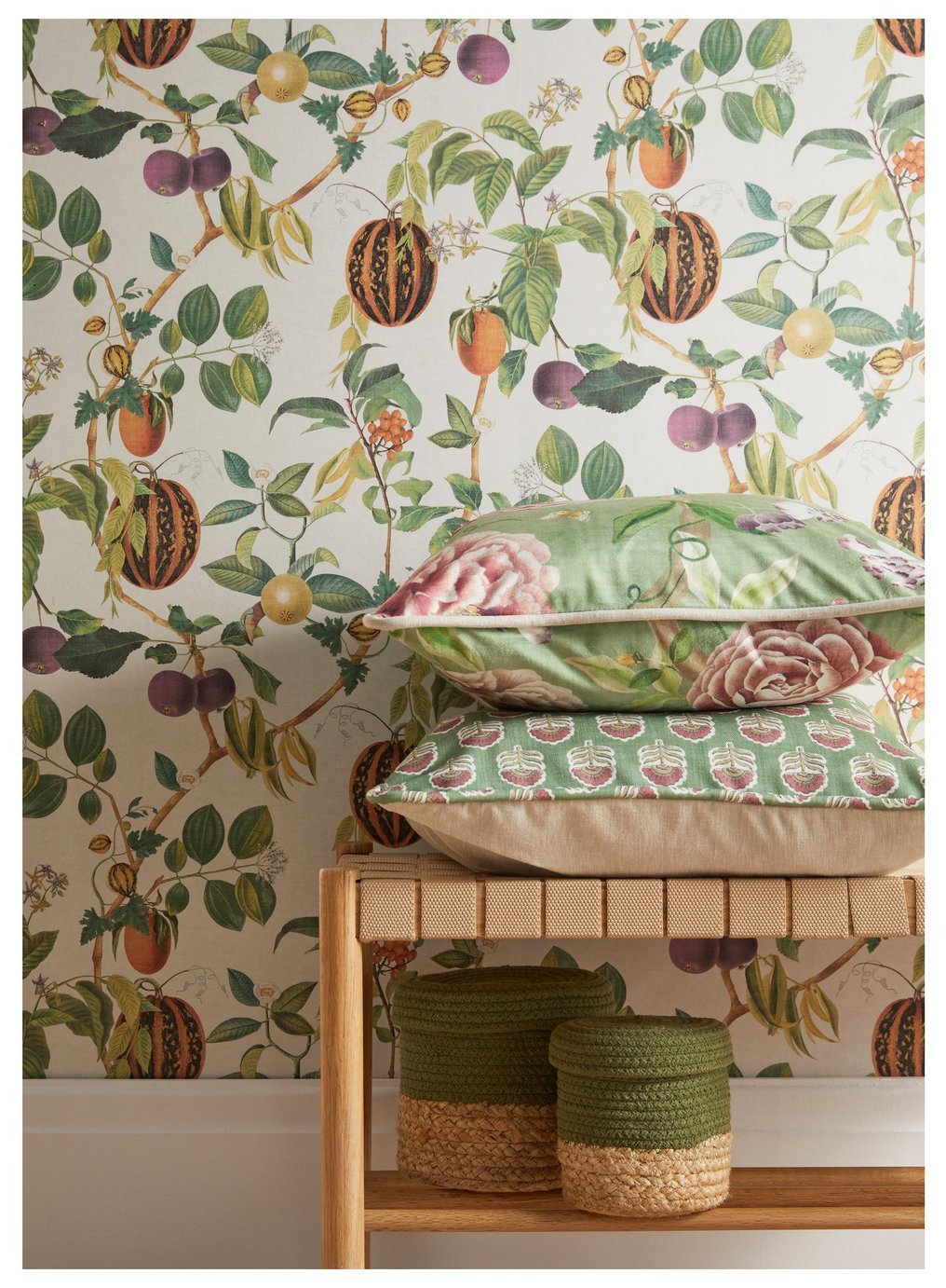 Esselle Home Parchment Green Wallpaper