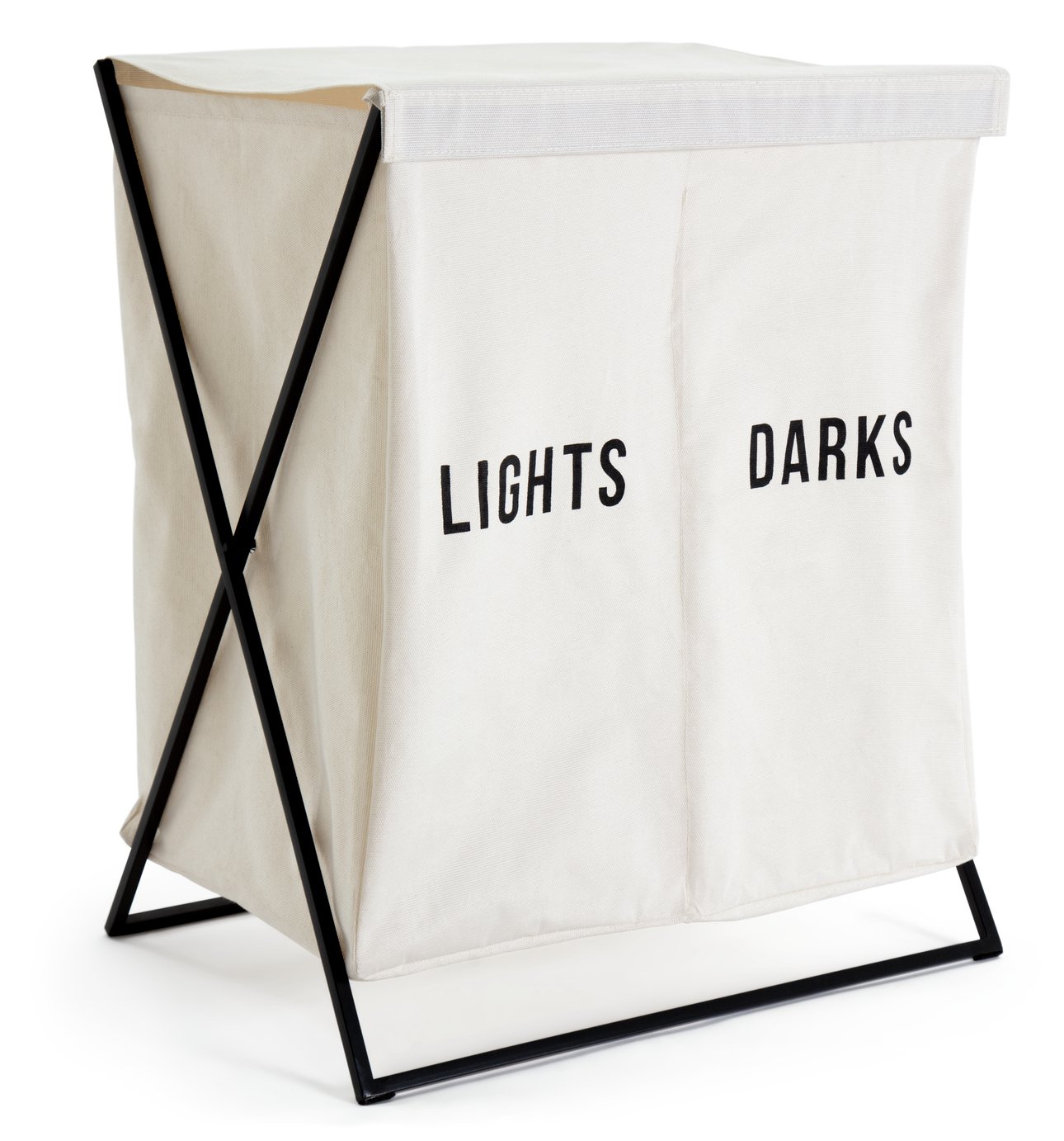 Habitat 52 Litre Double Canvas Laundry Bag - White