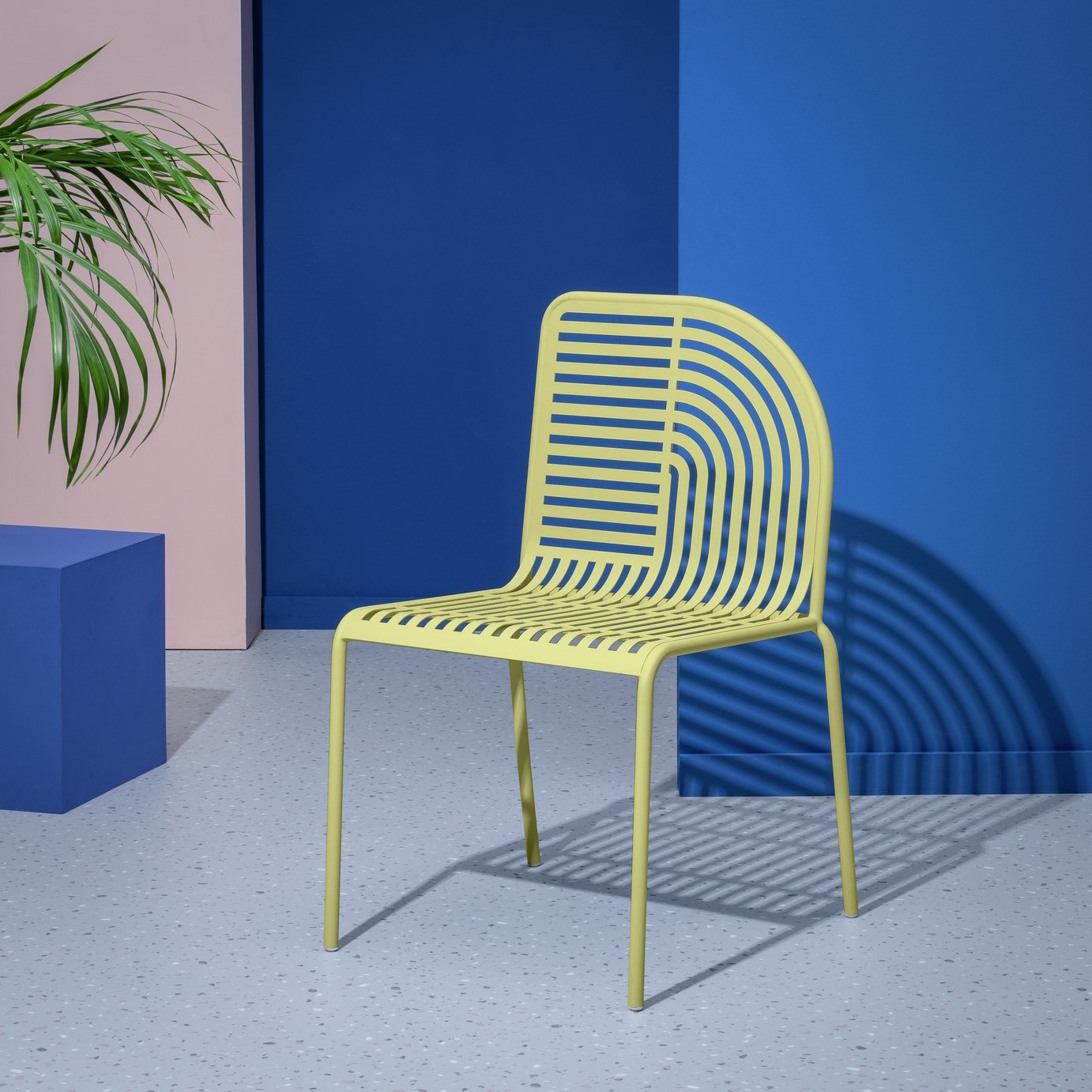 Habitat 60 Lucinda Metal Garden Chair - Yellow