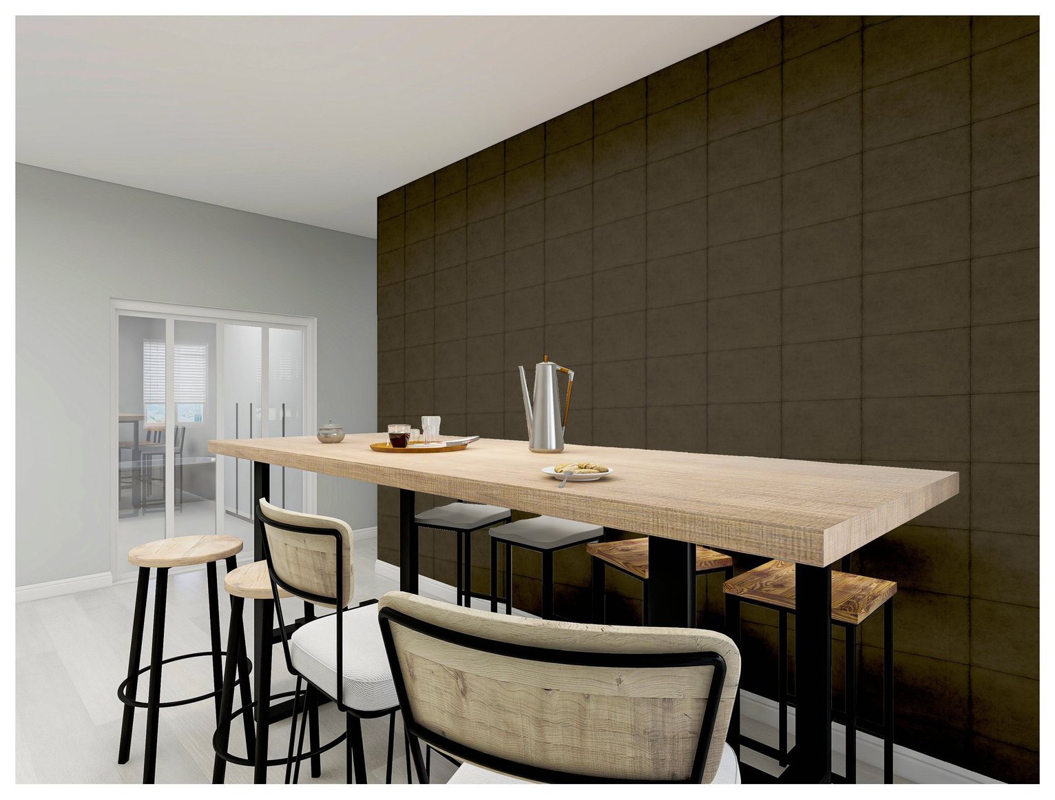 Arthouse Urban Block Brown Wallpaper