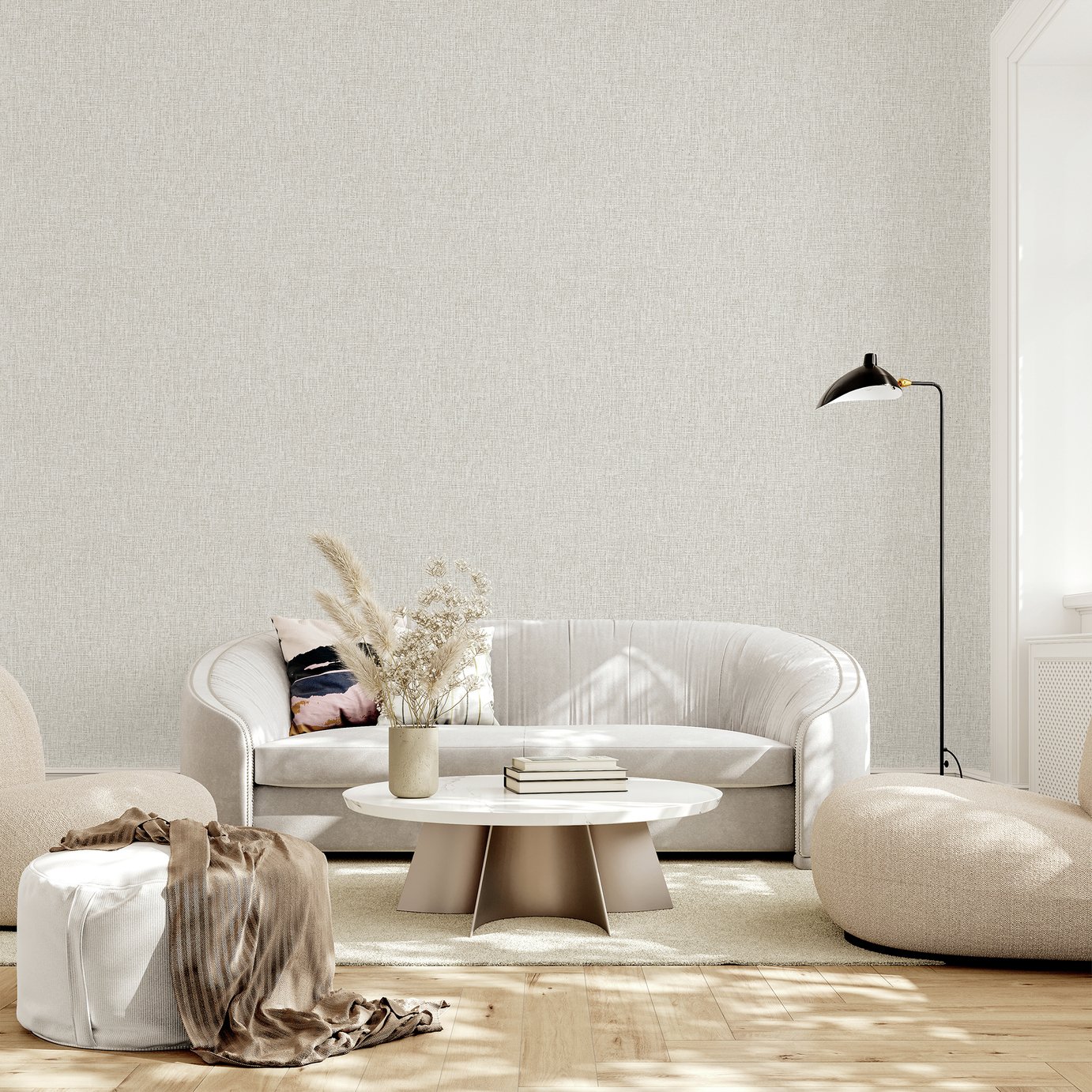 Arthouse Urban Weave Grey Wallpaper