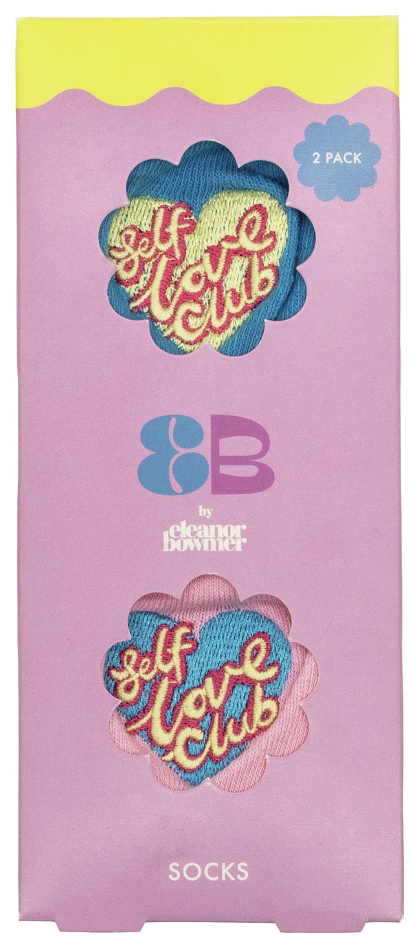 Eleanor Bowmer Self Love Club Printed Socks - Pair of 2