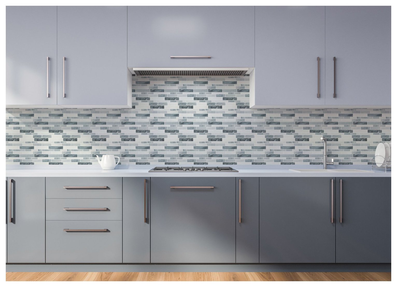 Arthouse  Geometric Wall Tile Grey Wallpaper