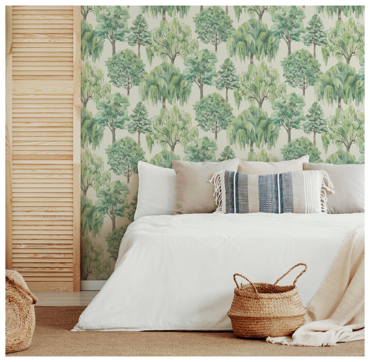 Esselle Home Whispering Ivory Green Wallpaper