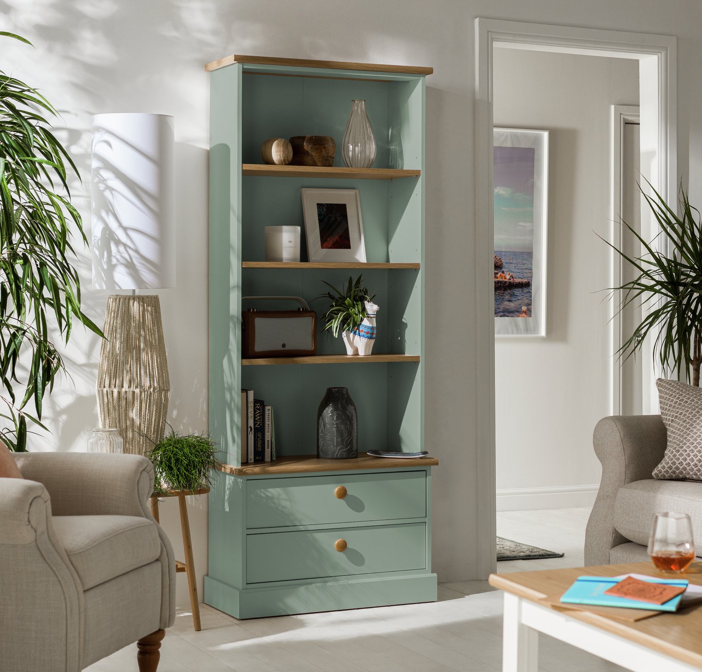 Argos Home Winchester 2 Drawer Bookcase