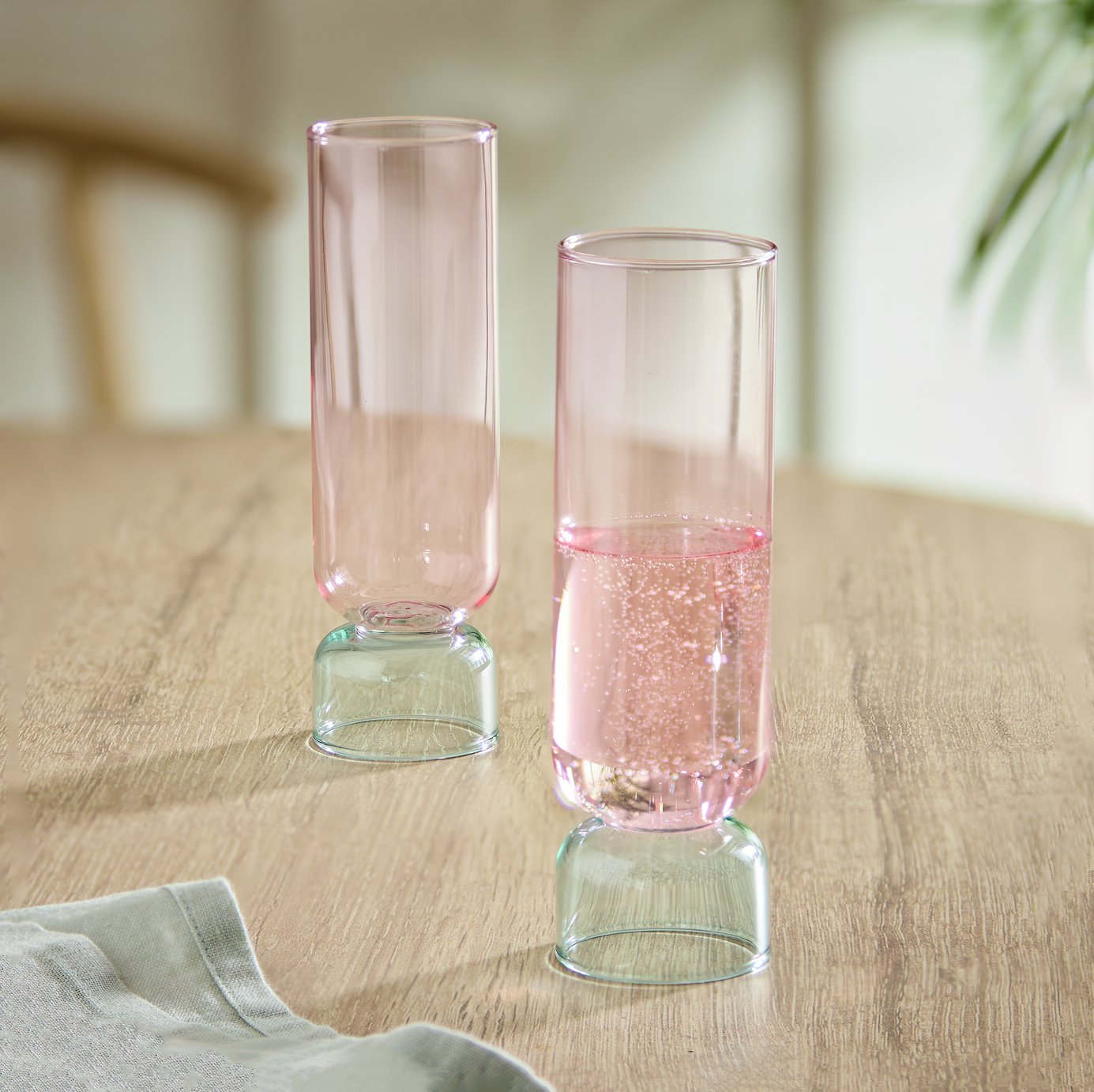 Habitat Two Tone Set of 2 Champagne Flute