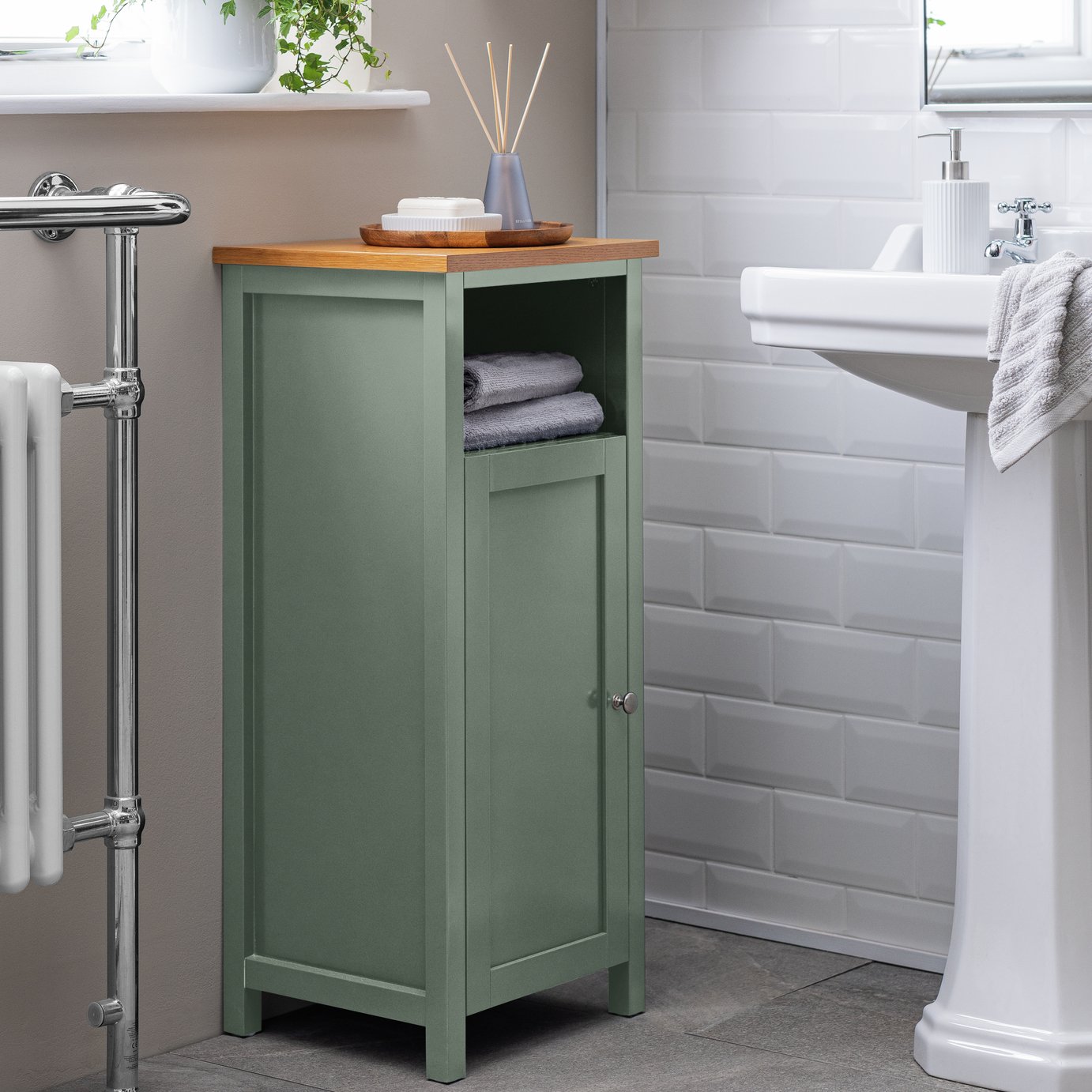 Argos Home Livingston Single Unit - Sage Green 