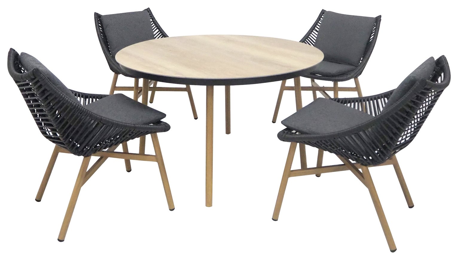 Norfolk Leisure Keswick 4 Seater Rattan Effect Patio Set 