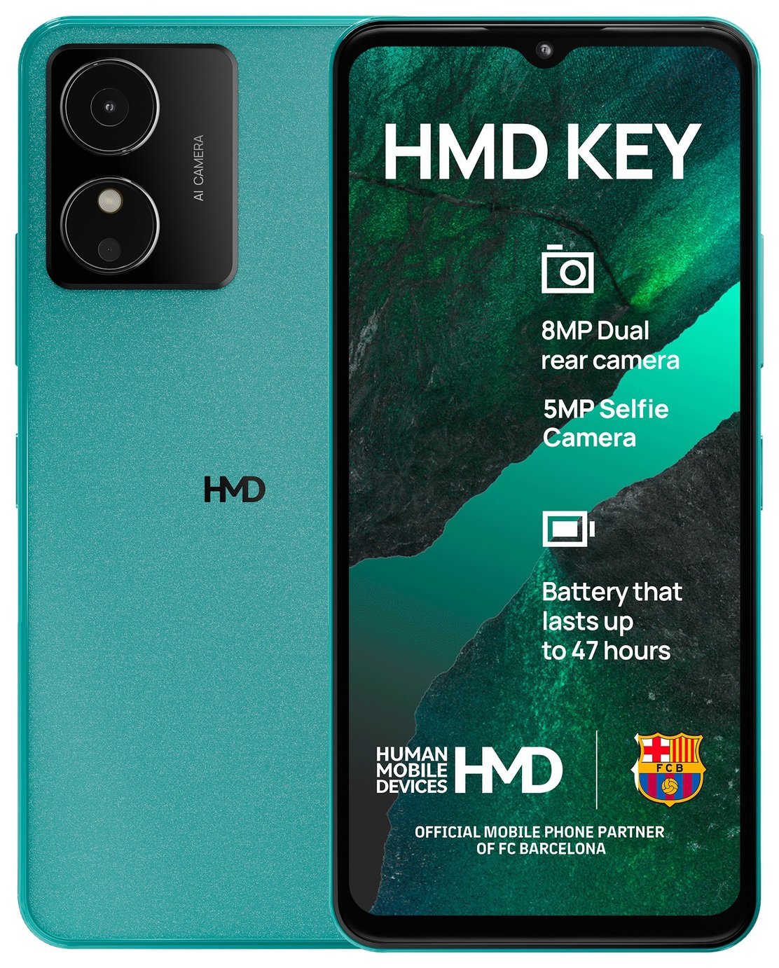 SIM Free HMD Key 32GB Mobile Phone - Icy Blue