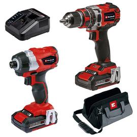 Buy Einhell Cordless Impact Drill And Impact Driver Set 18V Drills Argos